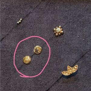 Maya Jewelry Blood Moon 14k Yellow Gold Threadless Ends - Pair of Earrings (2)